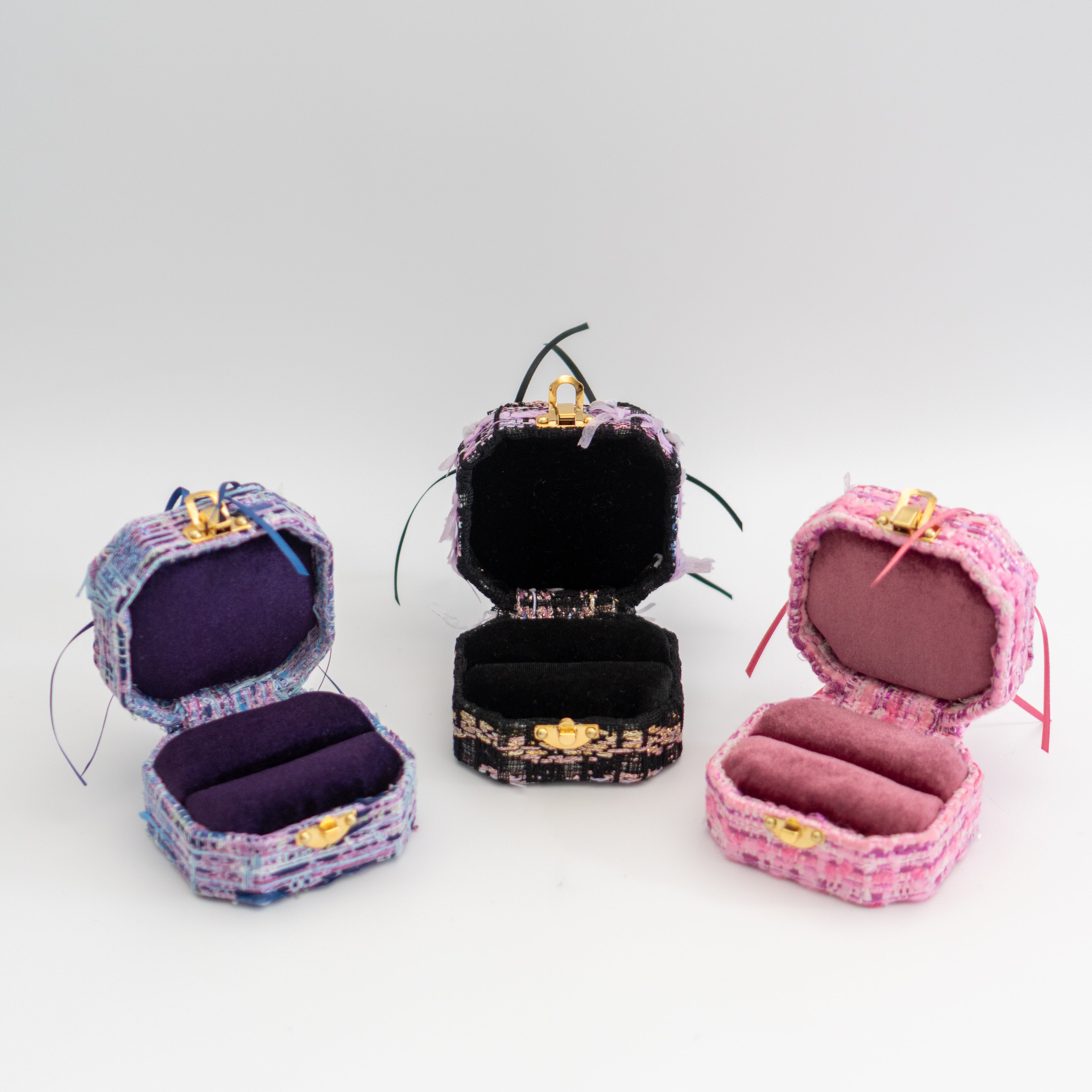 TWEEDY BOX｜ツイード素材のジュエリーボックス｜sentoujours.