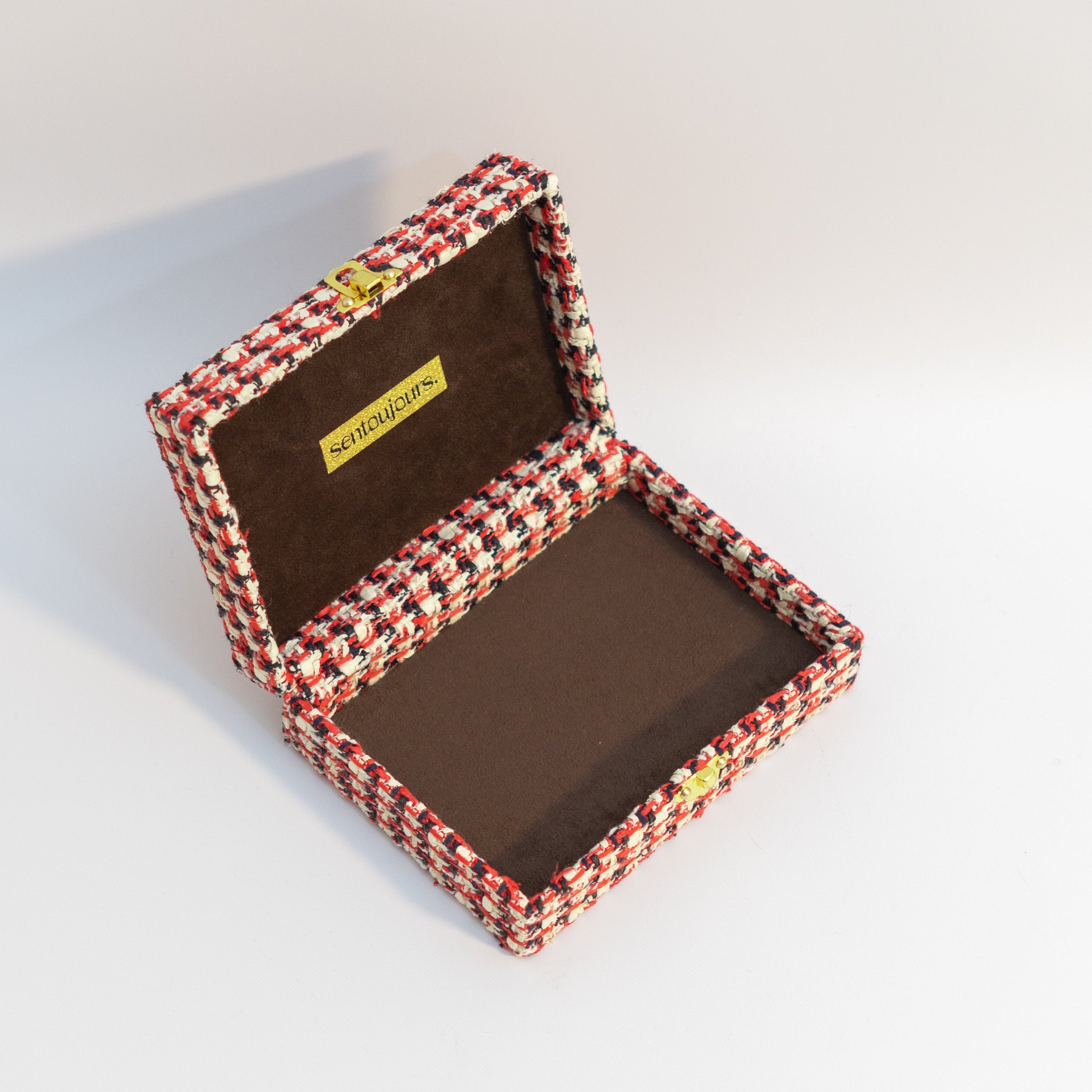 TWEEDY BOX｜ツイード素材のジュエリーボックス｜sentoujours.