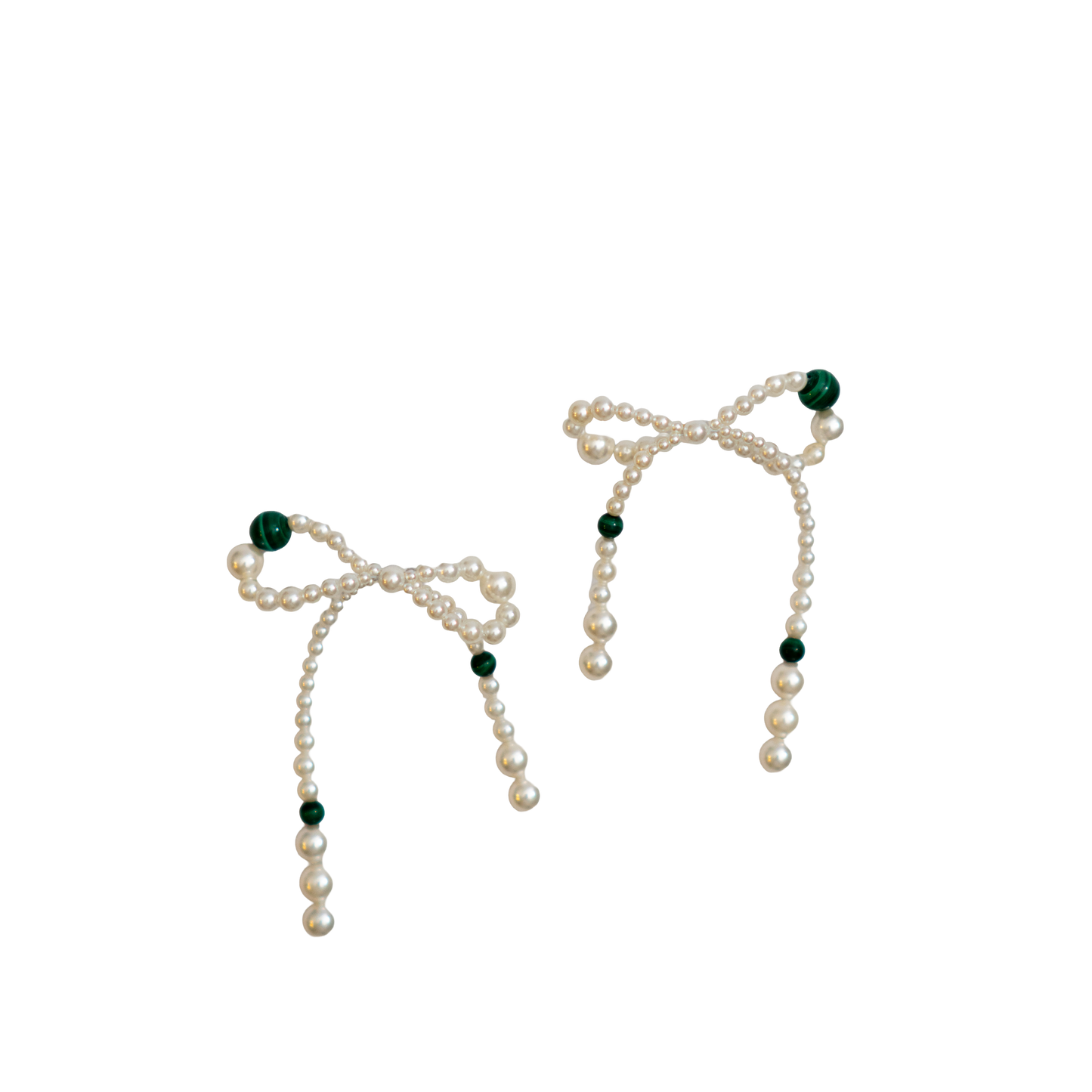Pearl Ribbon ピアス：Lili