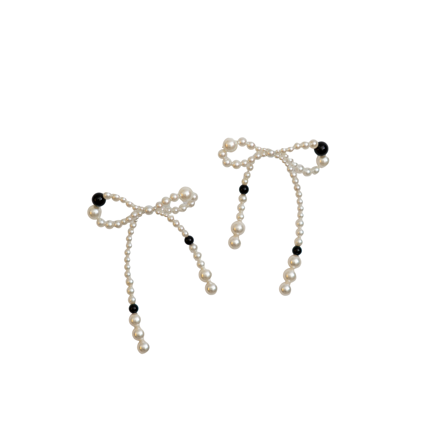 Pearl Ribbon ピアス：Lili