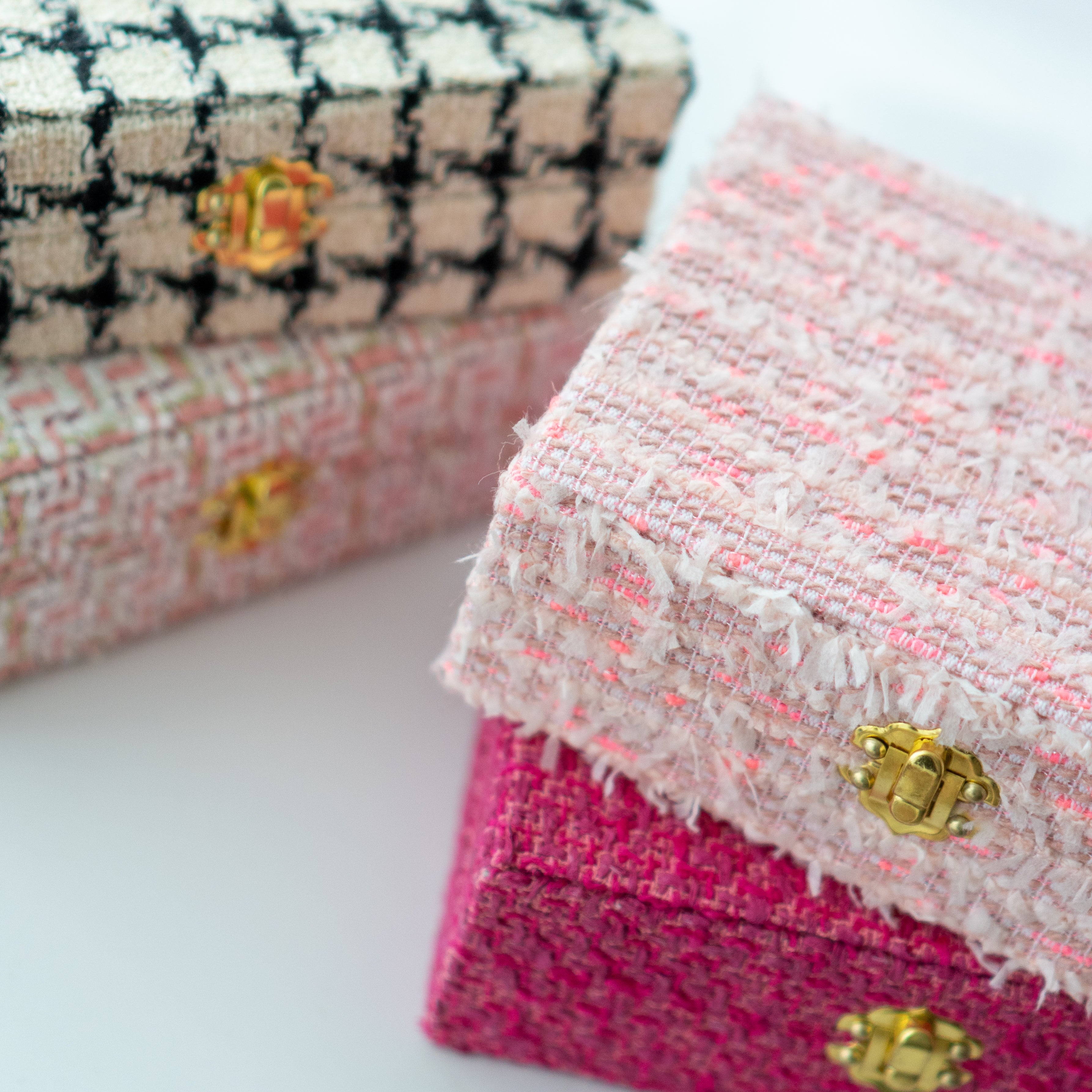 TWEEDY BOX | Tweed Jewelry Box | sentoujours – sentoujours.