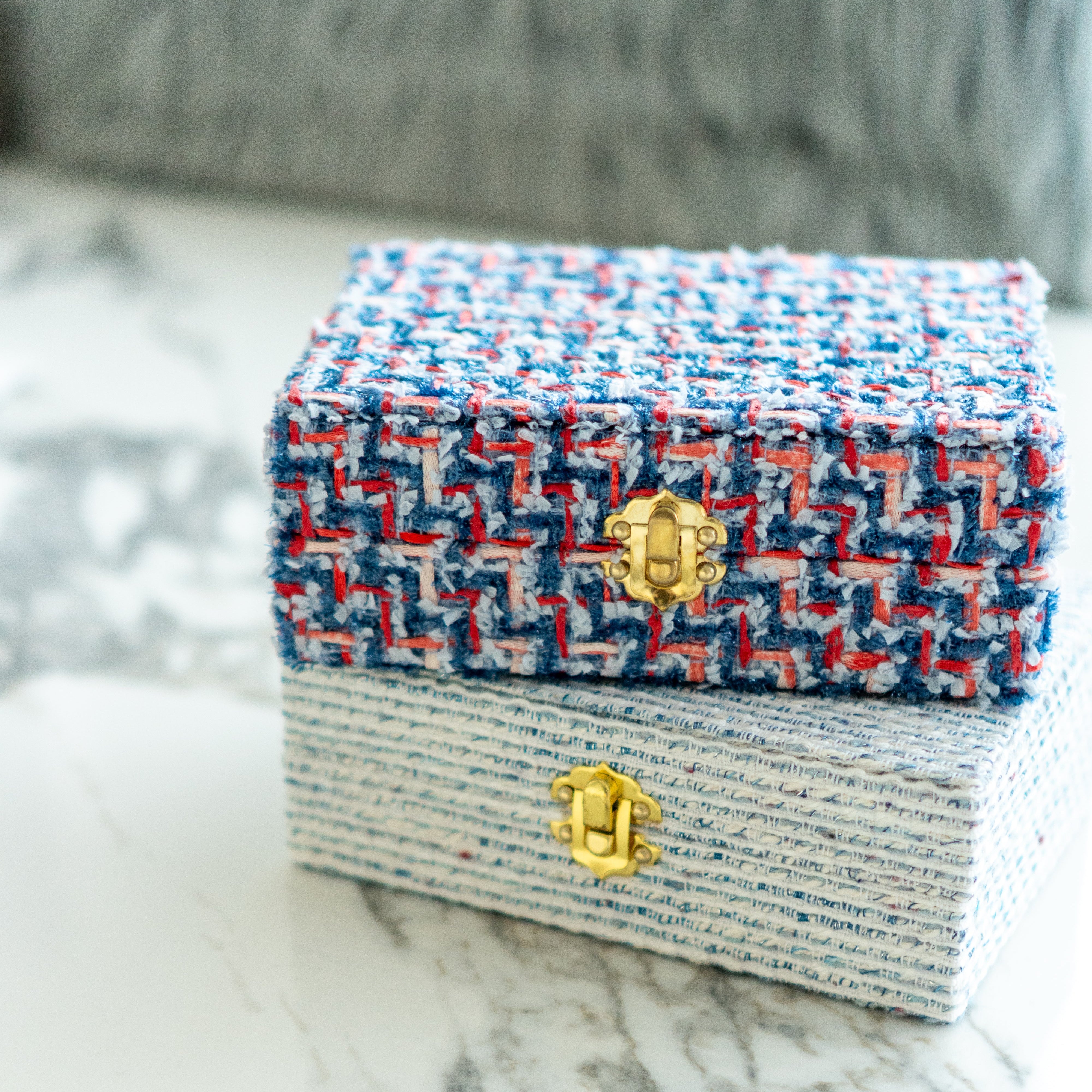 TWEEDY BOX | Tweed Jewelry Box | sentoujours – sentoujours.