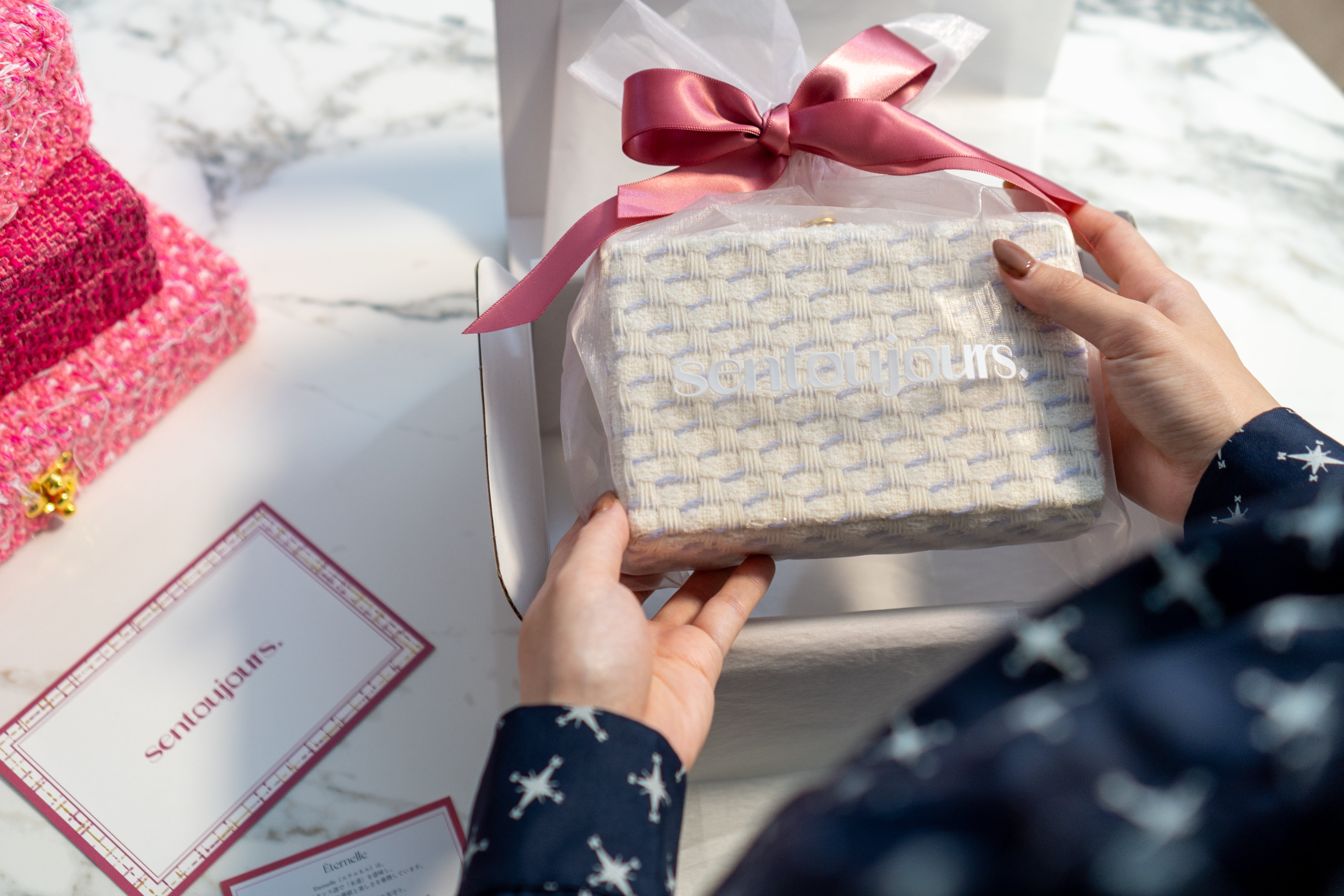 TWEEDY BOX｜ツイード素材のジュエリーボックス｜sentoujours.